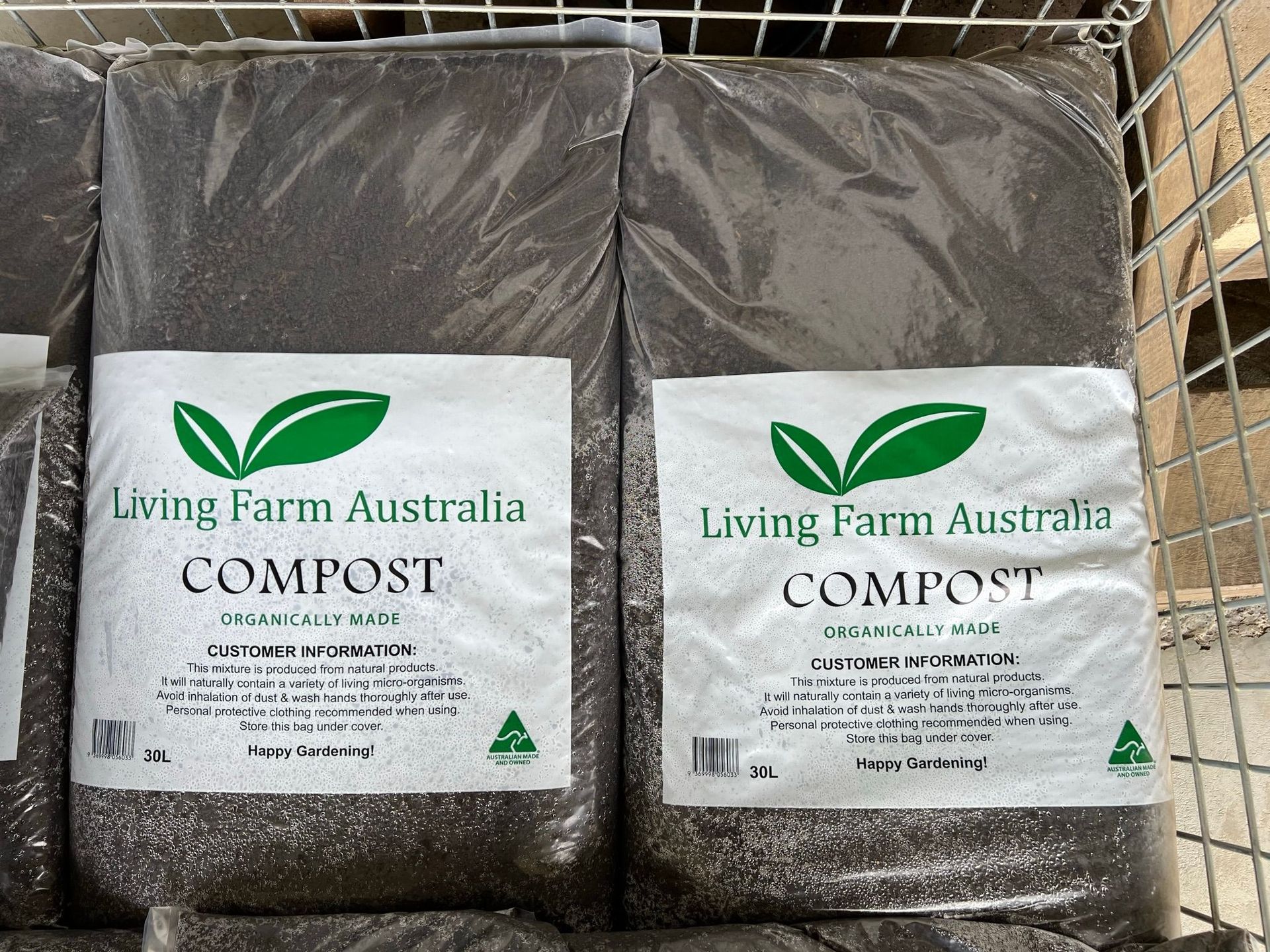 Living farm Australia Compost 30L-Landscaping Supplies in Myocum, NSW