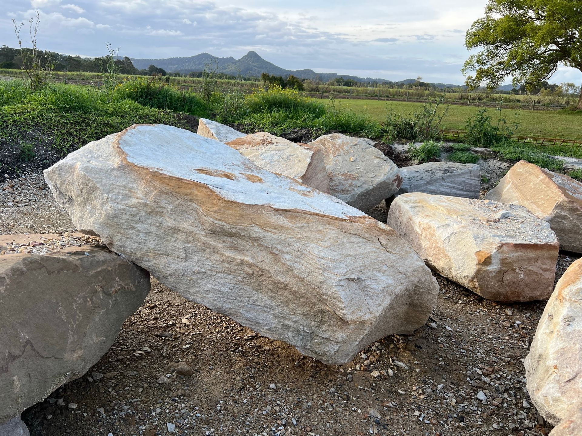 Sandstone flagstones — Landscaping Supplies in Myocum, NSW