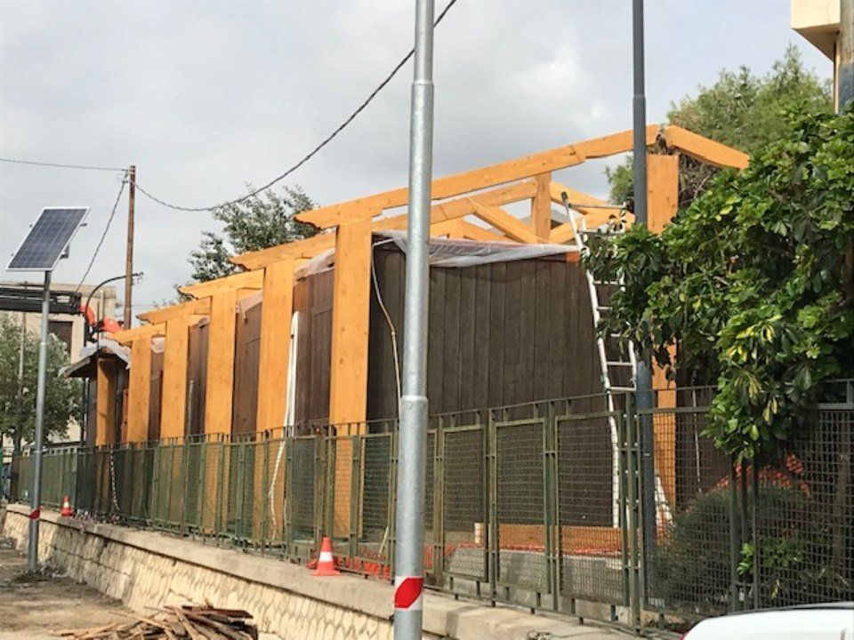 Struttura in legno da esterno