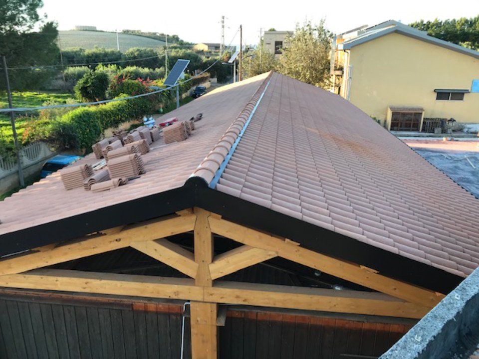 Struttura in legno per tetto