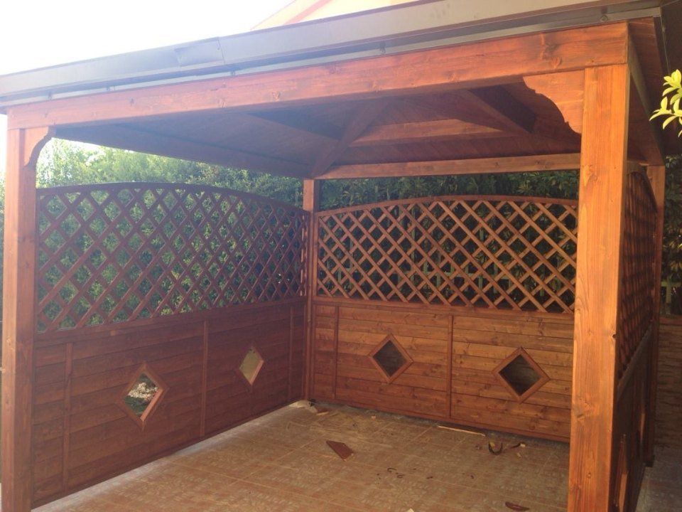 Struttura in legno per giardino