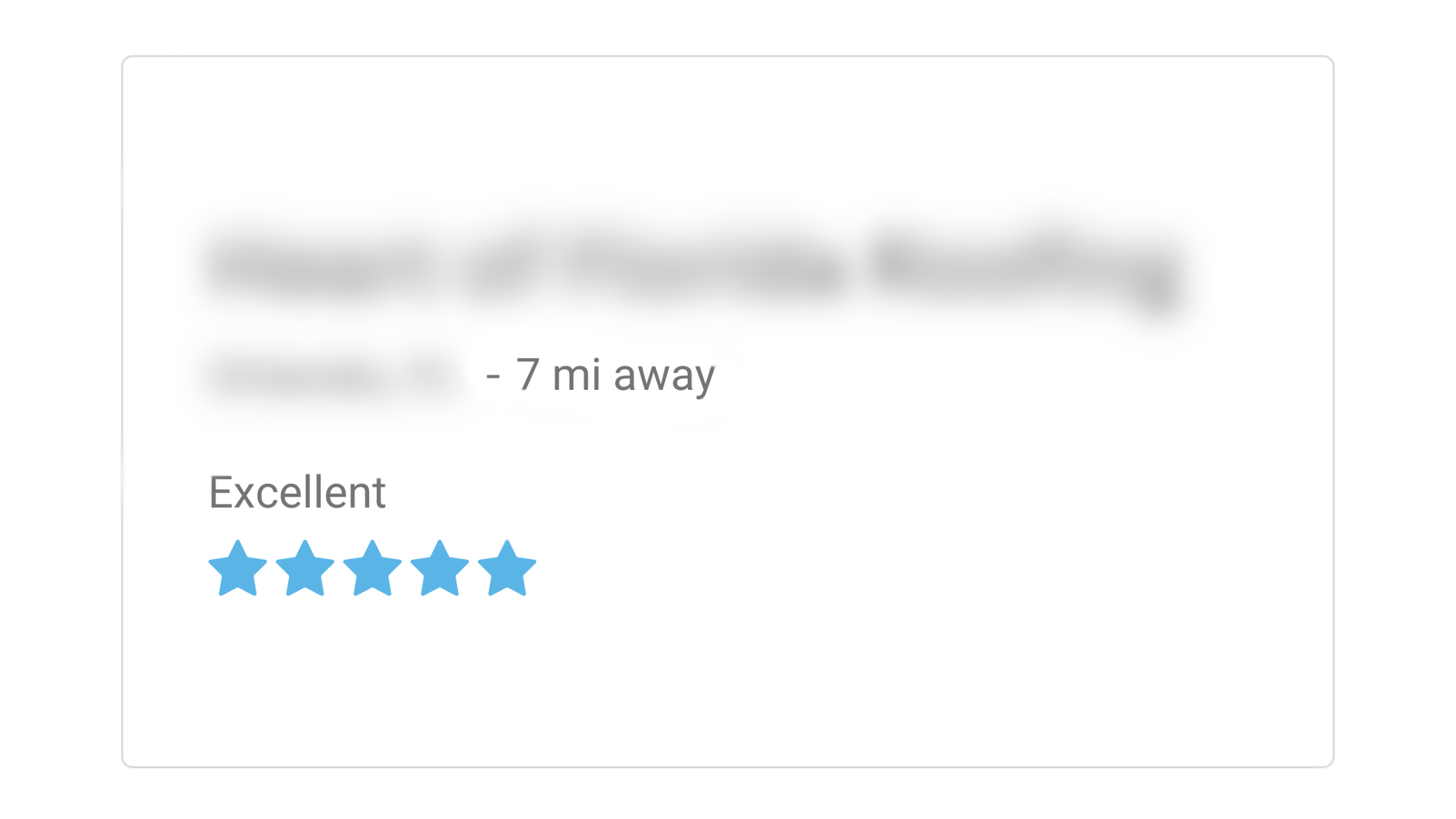 A screenshot of a review on a website with five stars.