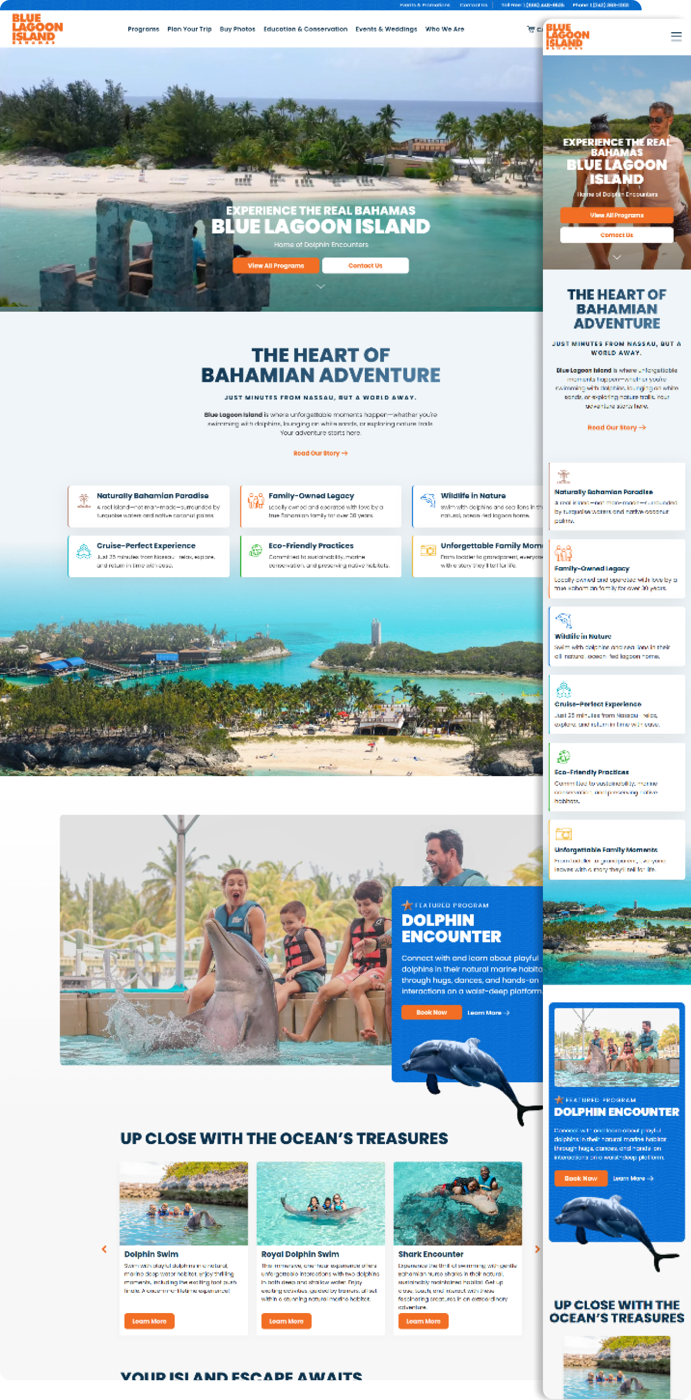 New design of home page