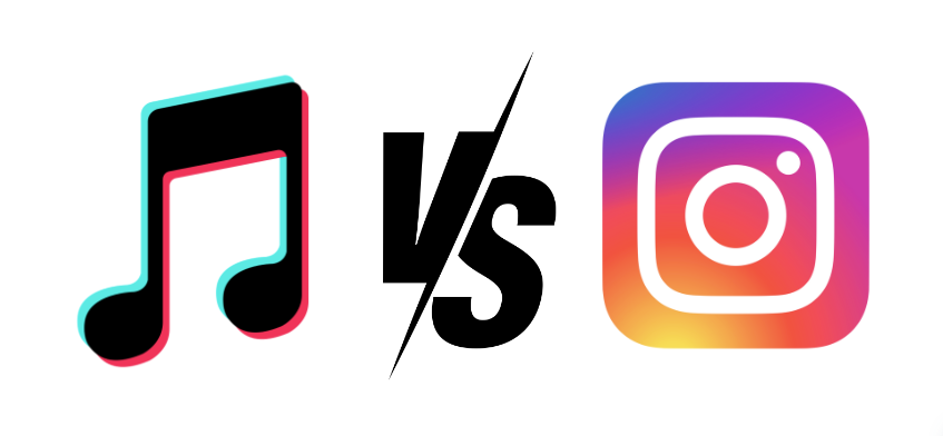 tiktok logo vs instagram logo 