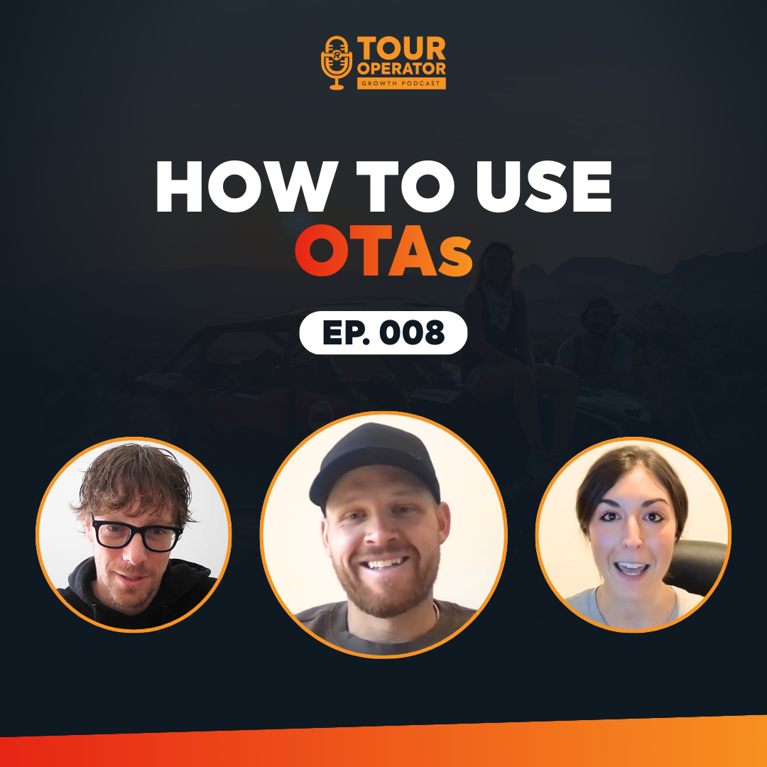 Podcast graphic: White rectangle with 