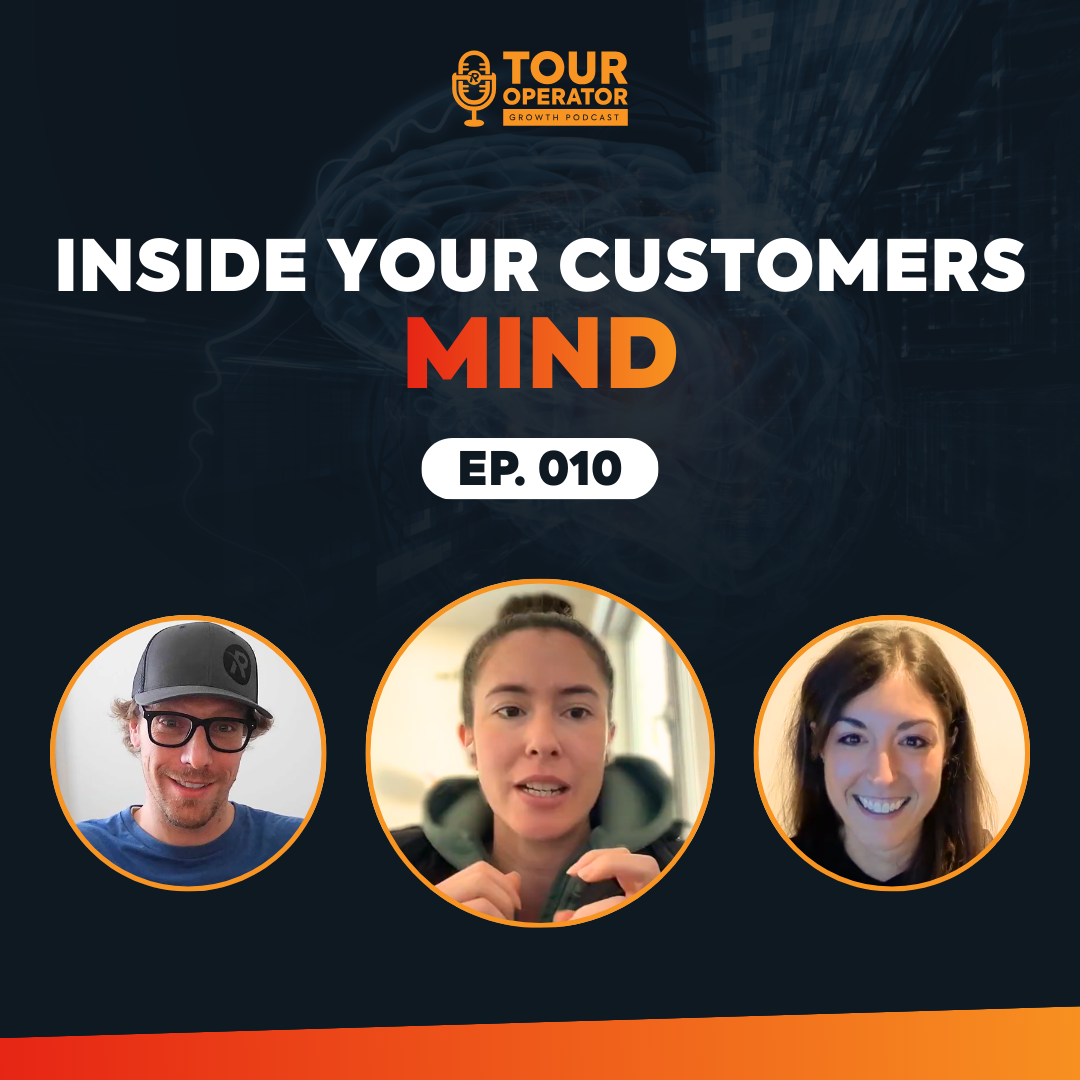 Podcast graphic: White rectangle with 