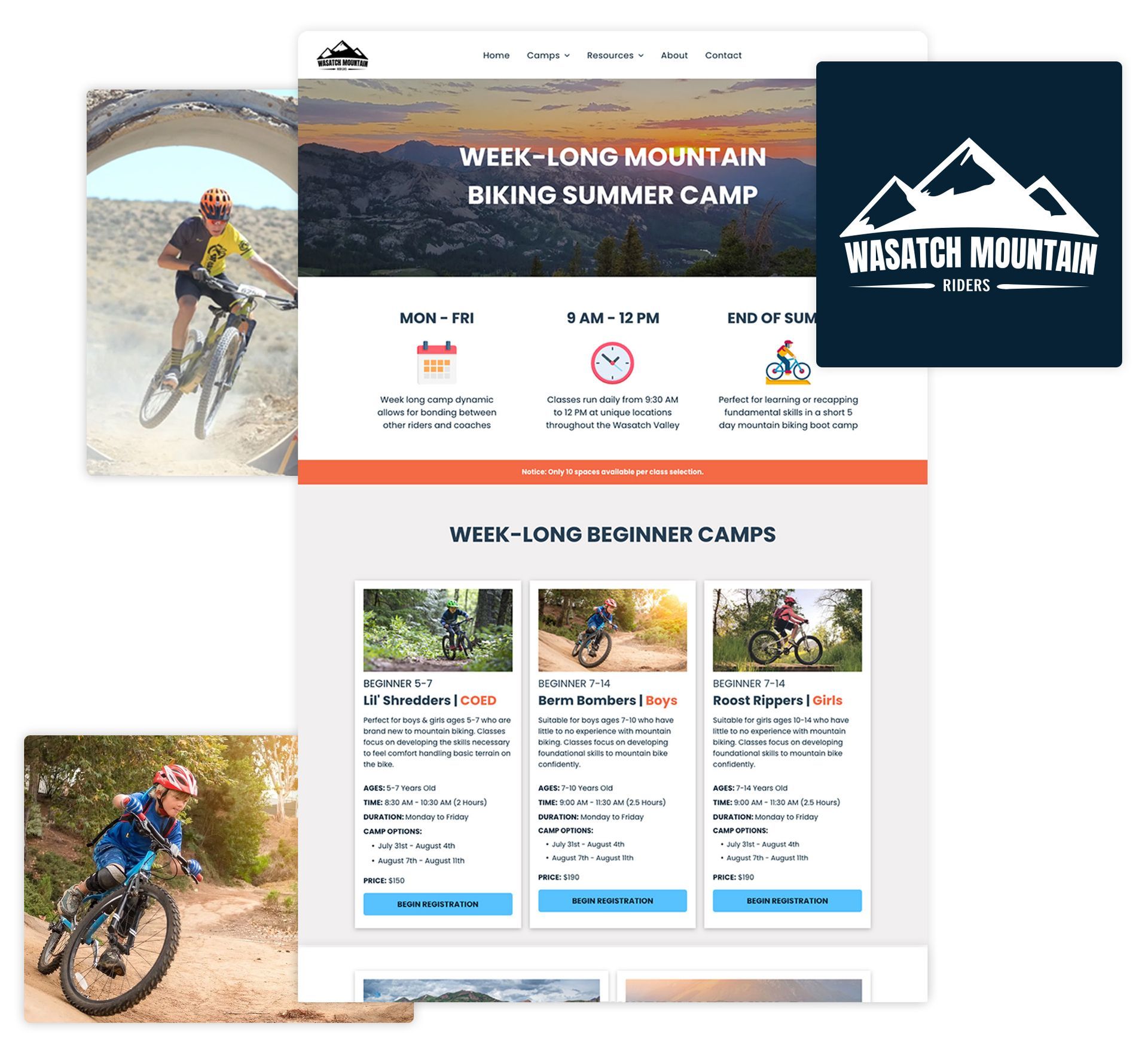 Display of Wasatch Mountain Riders Website