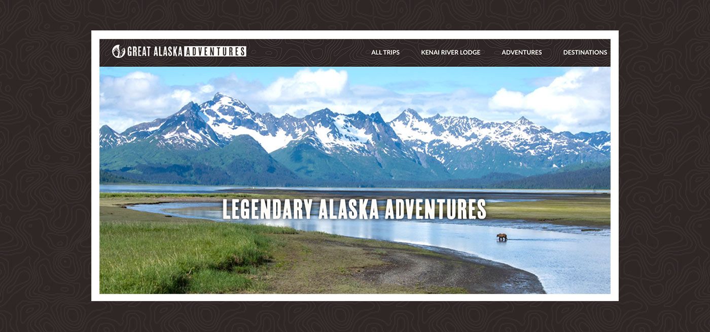 great alaska adventures homepage image created by resmarkweb