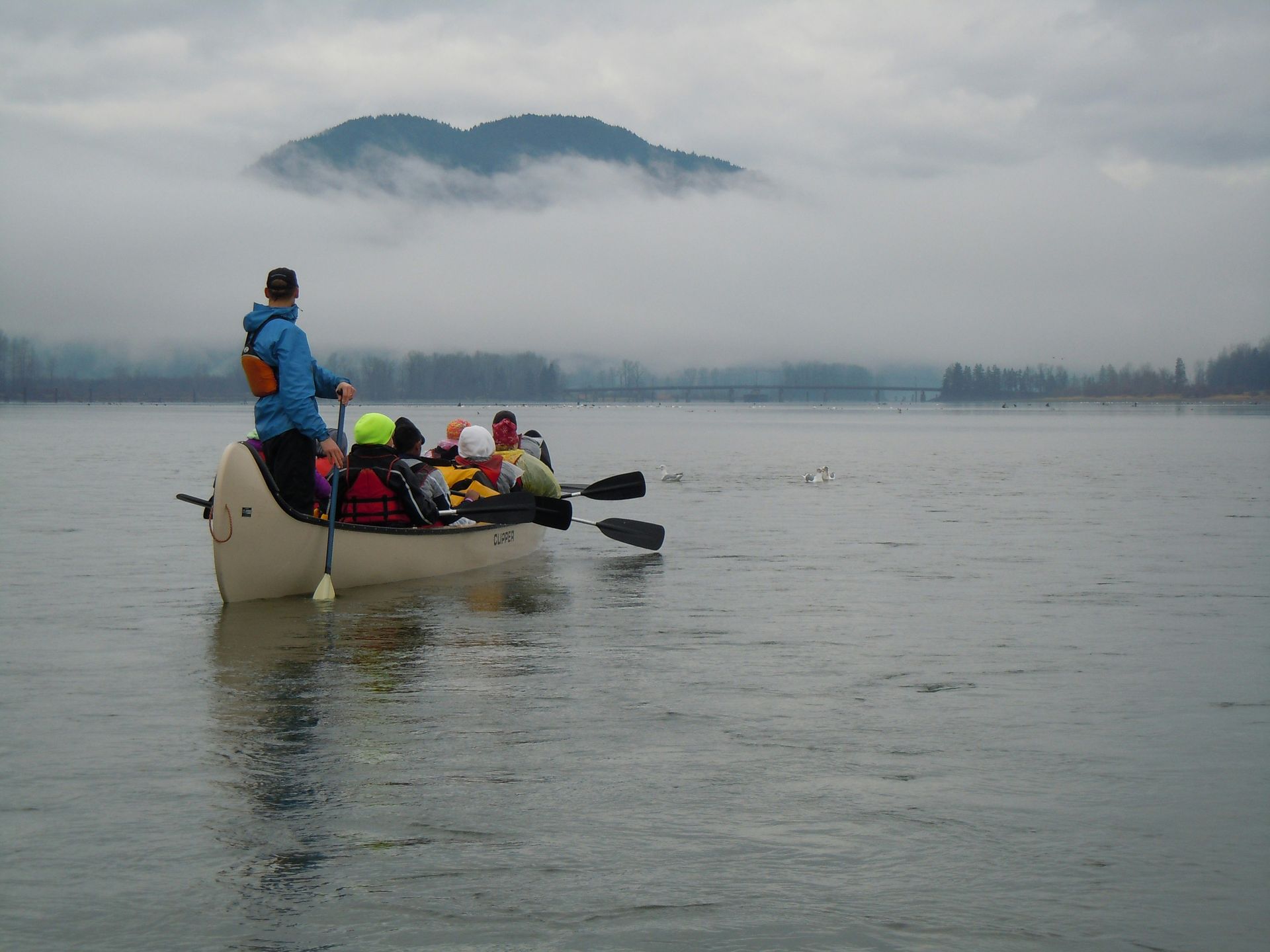 cloudy day on canoe 