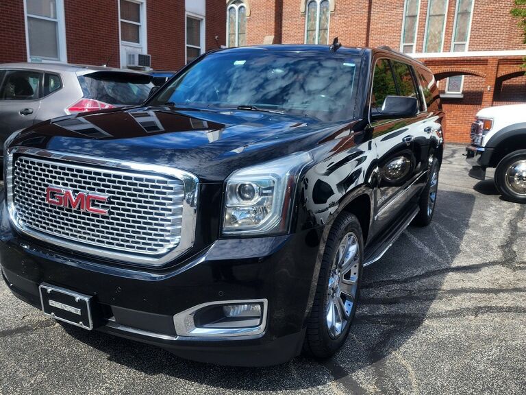 Black sedan stock photo