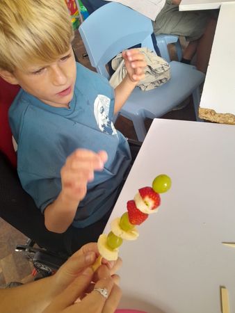 Fruit Kebabs at SNAP