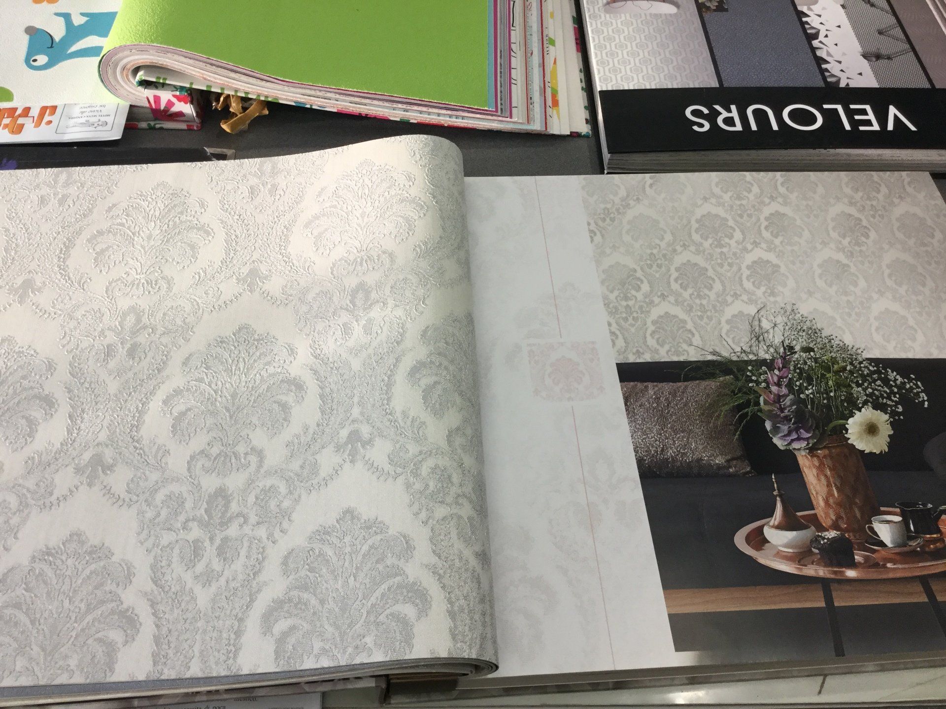 carta da parati damascato