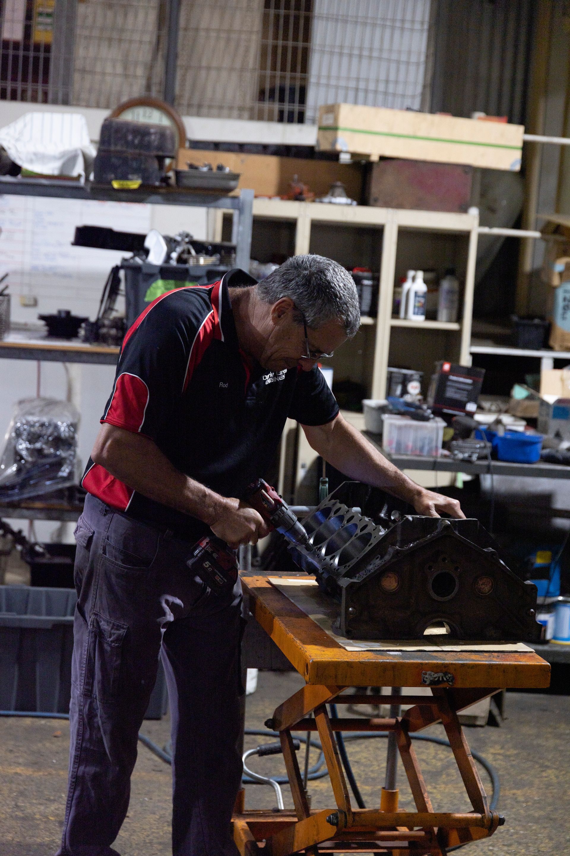 Machine for Boring Engine Cylinder — Currie Bros Engine Reconditioners in Taree, NSW