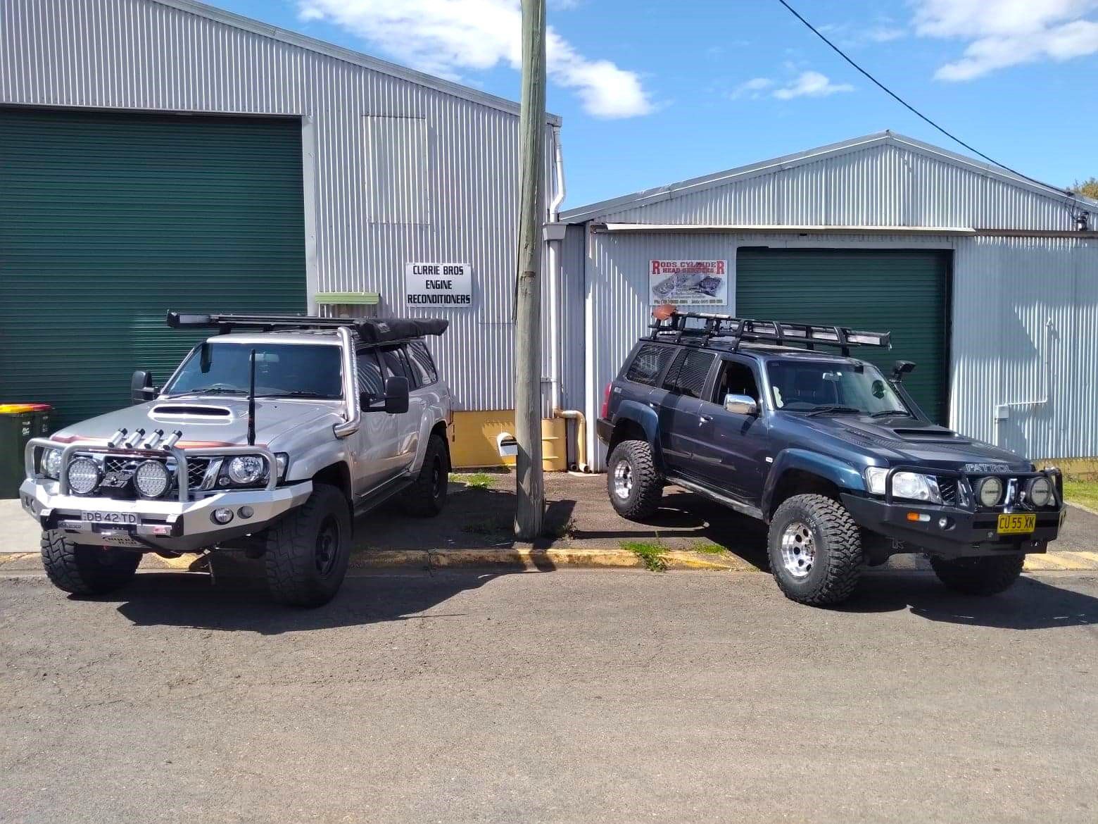 White Vehicle in Front of the Repair Shop — Engine Rebuilds in Taree, NSW