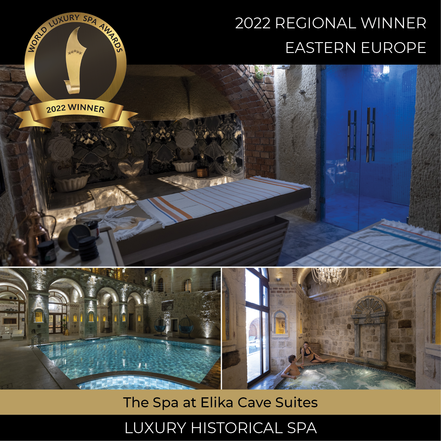 elika cave suites, pool, spa