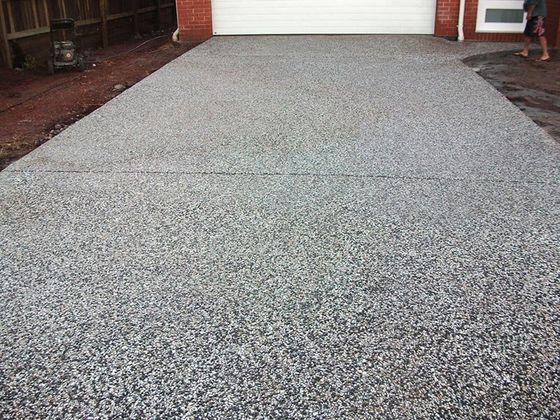 Driveway With Exposed Aggregate — Concreting Service in Toowoomba, QLD