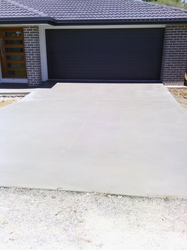 Newly Concreted Driveway — Concreting Service in Toowoomba, QLD