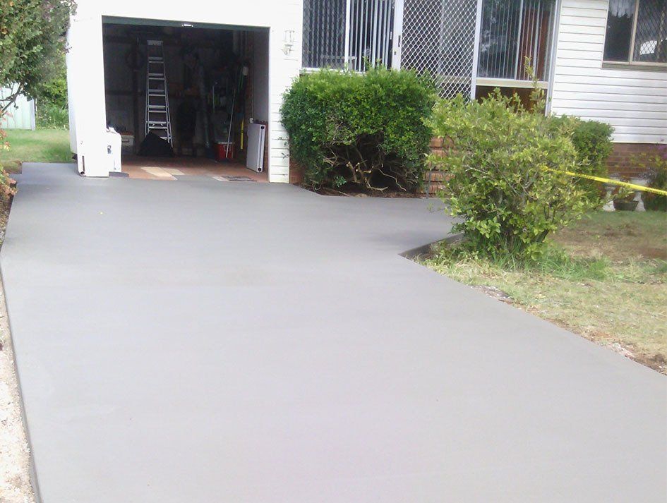 Long Driveway — Concreting Service in Toowoomba, QLD