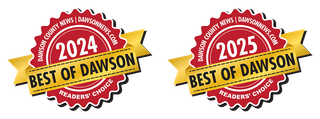 A badge that says best of Dawson 2024