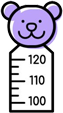 Line drawing of a thermometer.