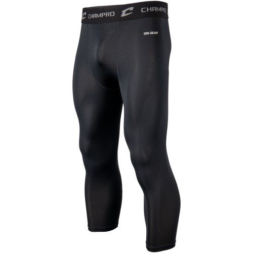 Black compression athletic leggings.