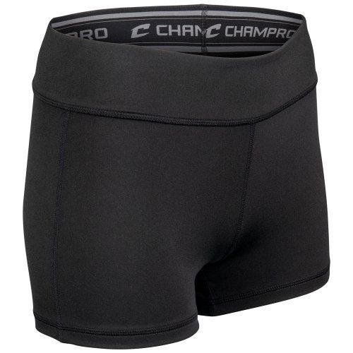 Black Champro volleyball shorts.