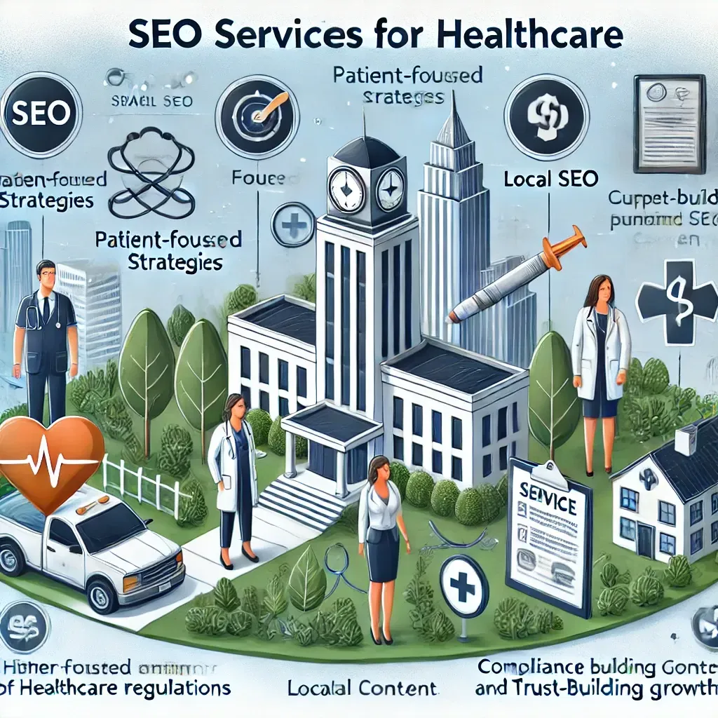 An illustration of the seo services for healthcare