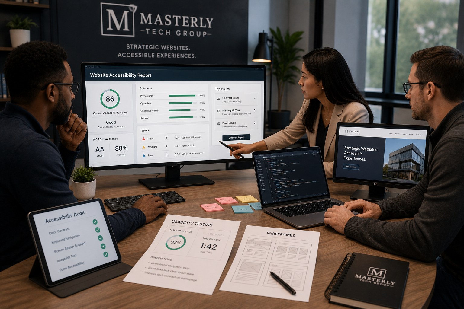 Website accessibility services review with accessibility testing and website usability improvements