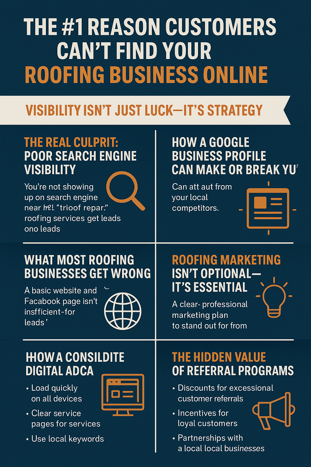 The Real Culprit: Poor Search Engine Visibility – Highlights the issue of not appearing in local search results.