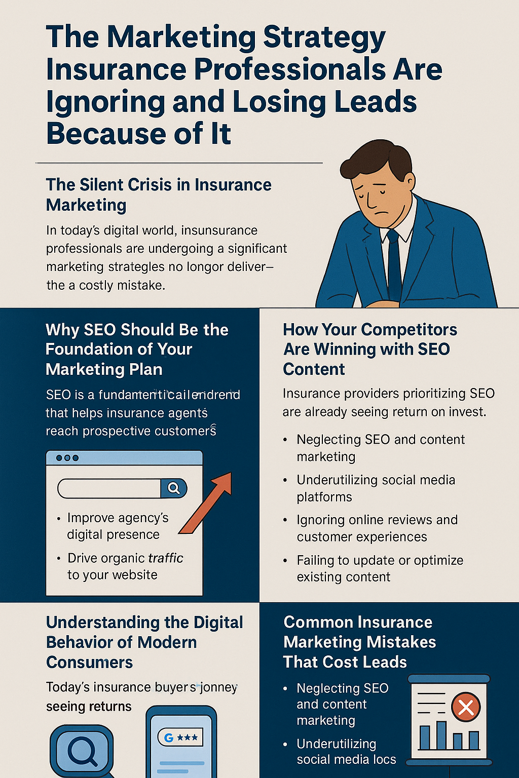 The Silent Crisis – Explains how outdated marketing strategies hurt insurance professionals.