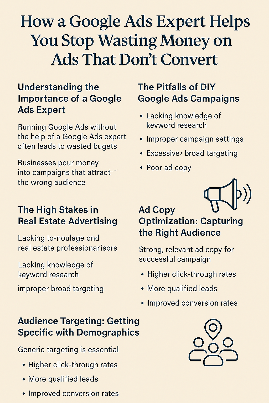 Understanding the Importance of a Google Ads Expert – Highlights how lack of expertise leads to wasted budgets and poor audience targeting.