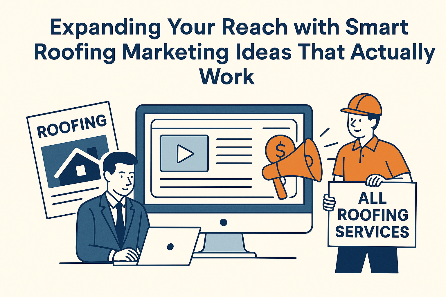 A flat-style digital illustration displays the headline 
