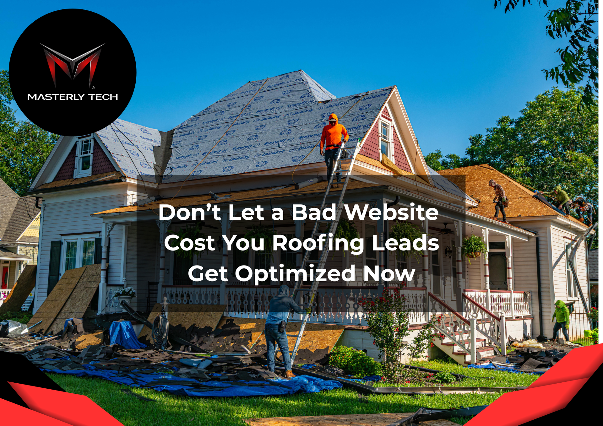 Professional roofing SEO services for contractors.