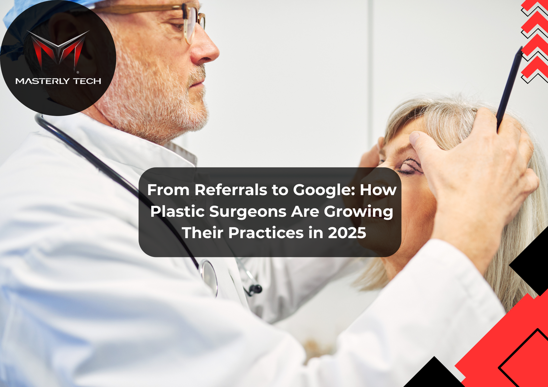 Digital marketing concept for plastic surgery clinic
