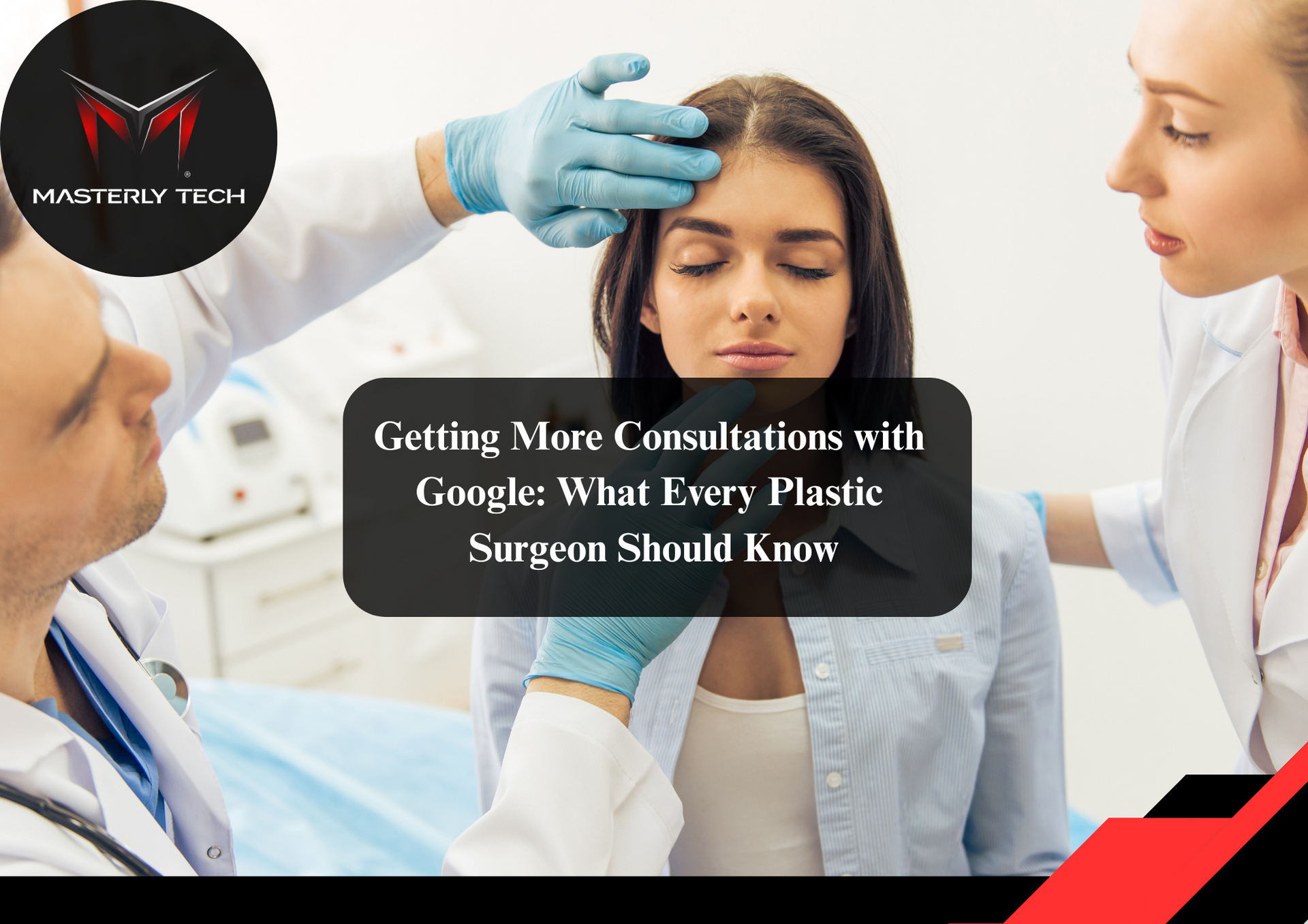 Marketing strategy concept with plastic surgery imagery.