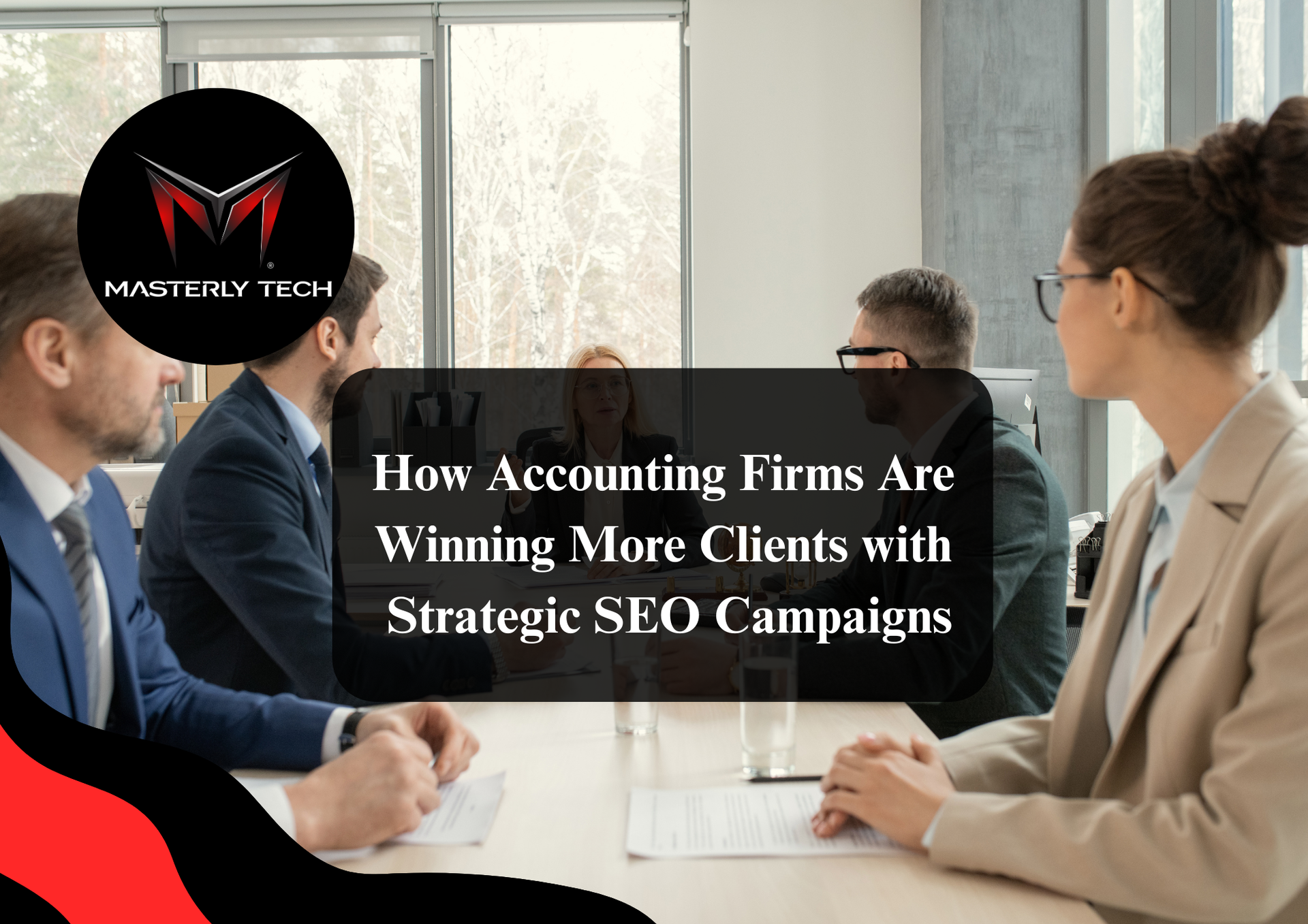 Accountant reviewing SEO analytics to improve an accounting firm's online visibility.