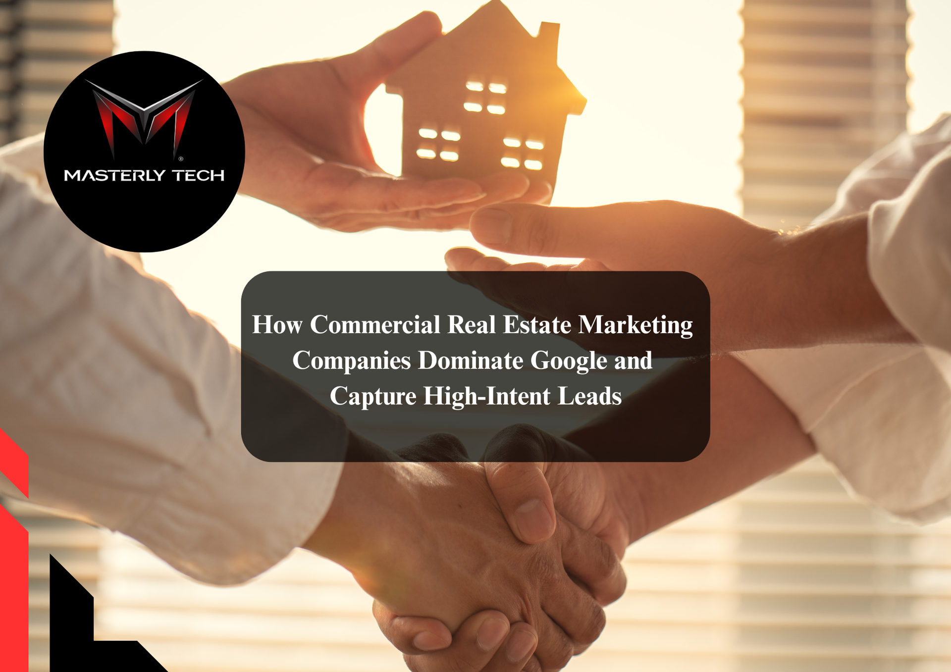Commercial real estate marketing company promoting property listings.