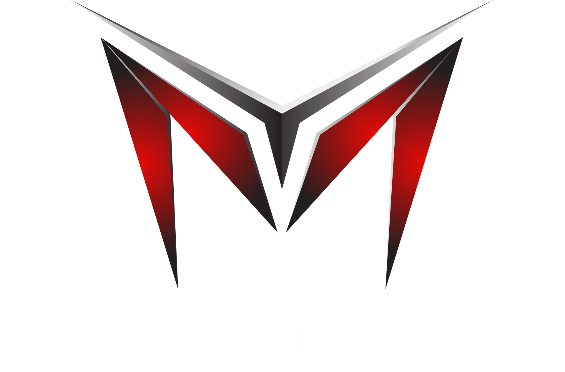 A red and black logo with the letter m on a white background.