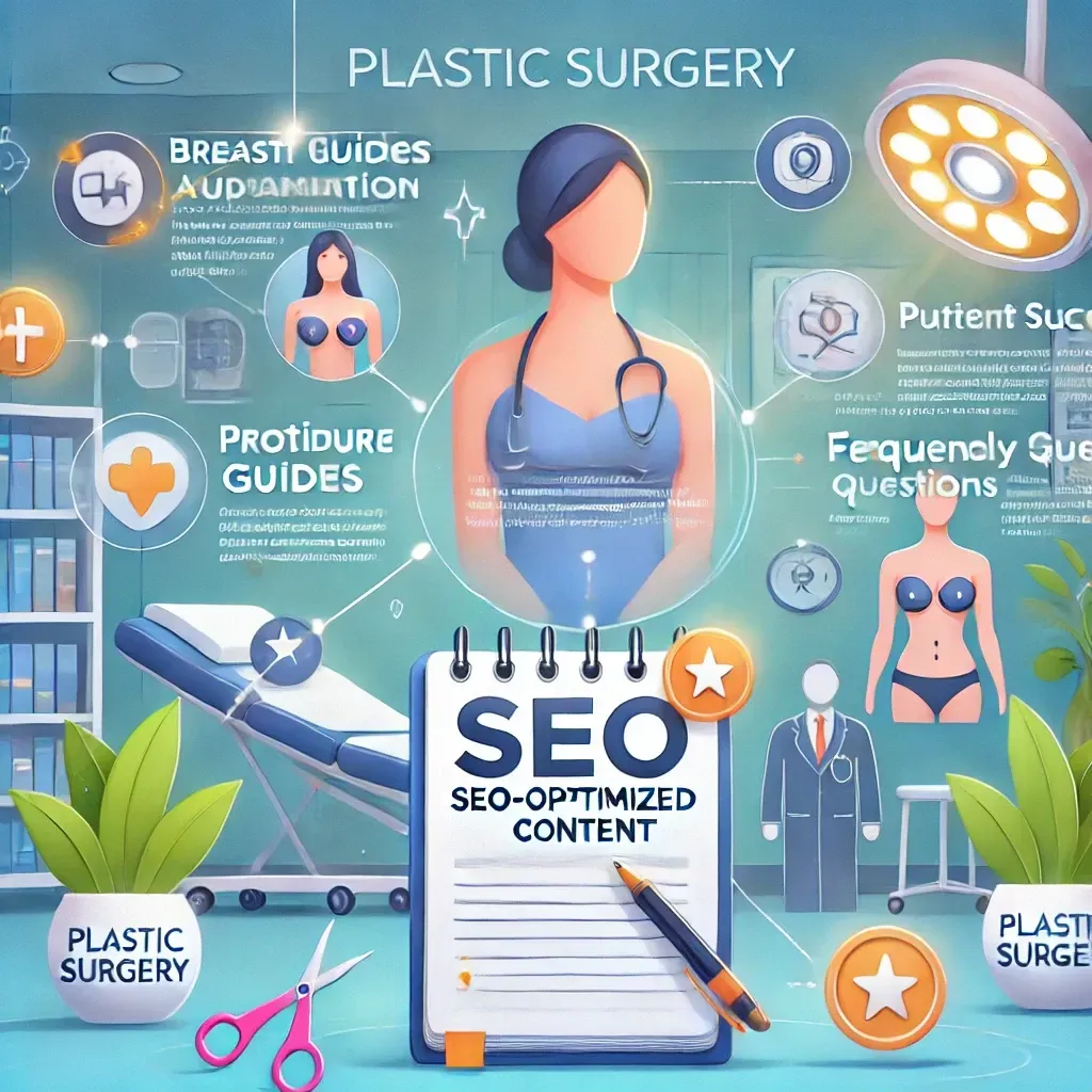 A cartoon illustration of a woman getting plastic surgery.