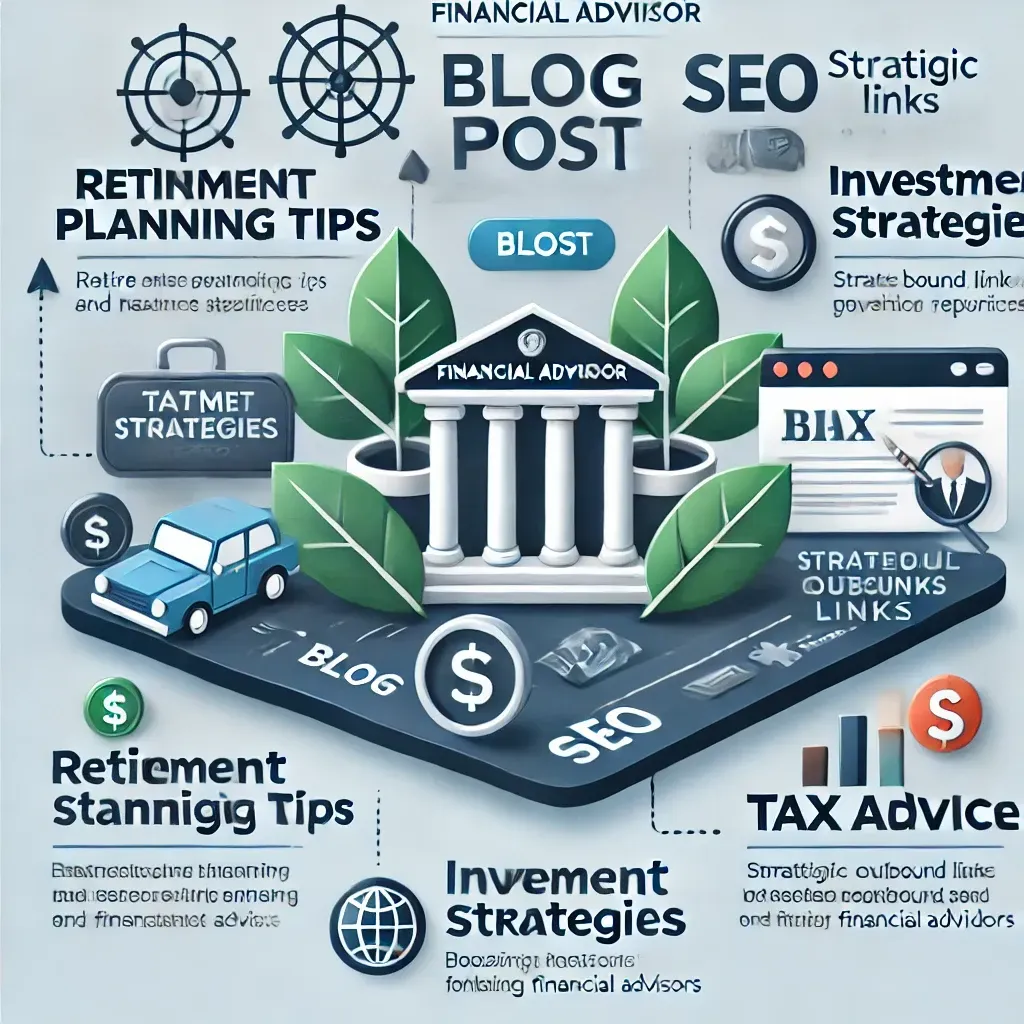 A financial advisor blog post with a car and a building