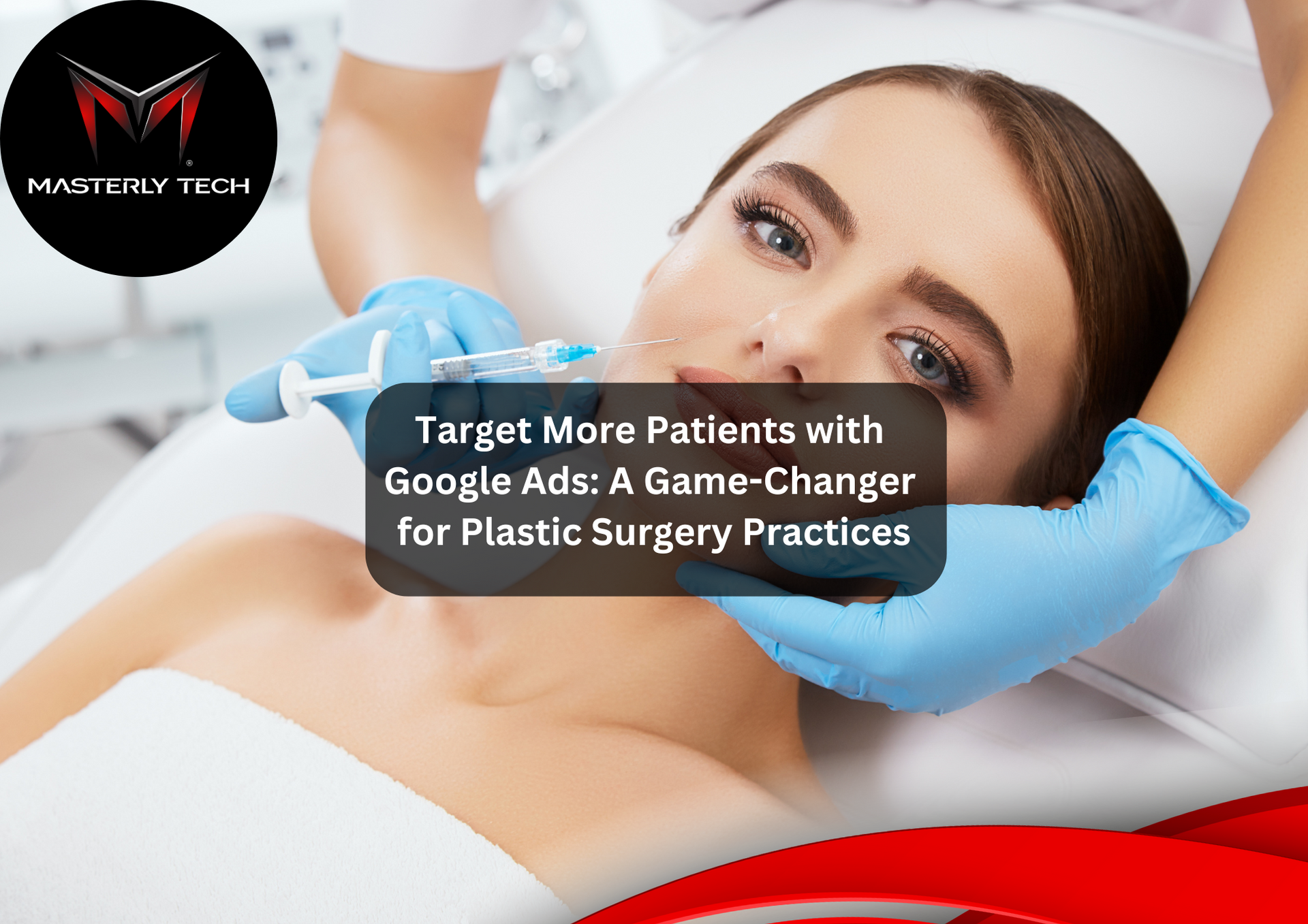 Graphic illustrating plastic surgery marketing strategies.