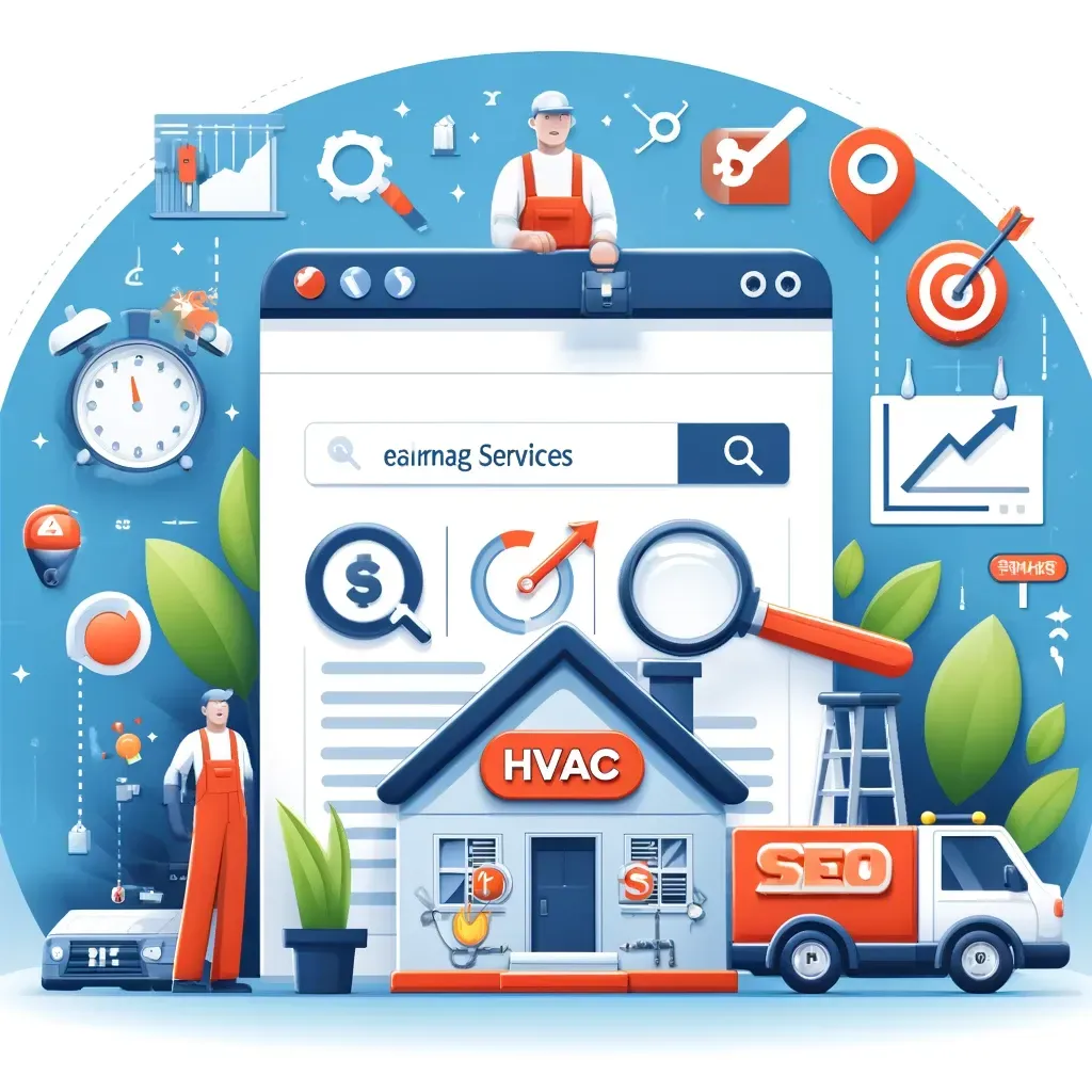 A man is standing on top of a computer screen next to a house and a truck.