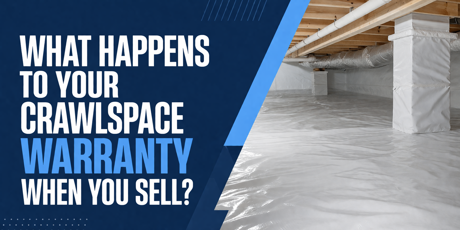 Text overlay on a split screen: 