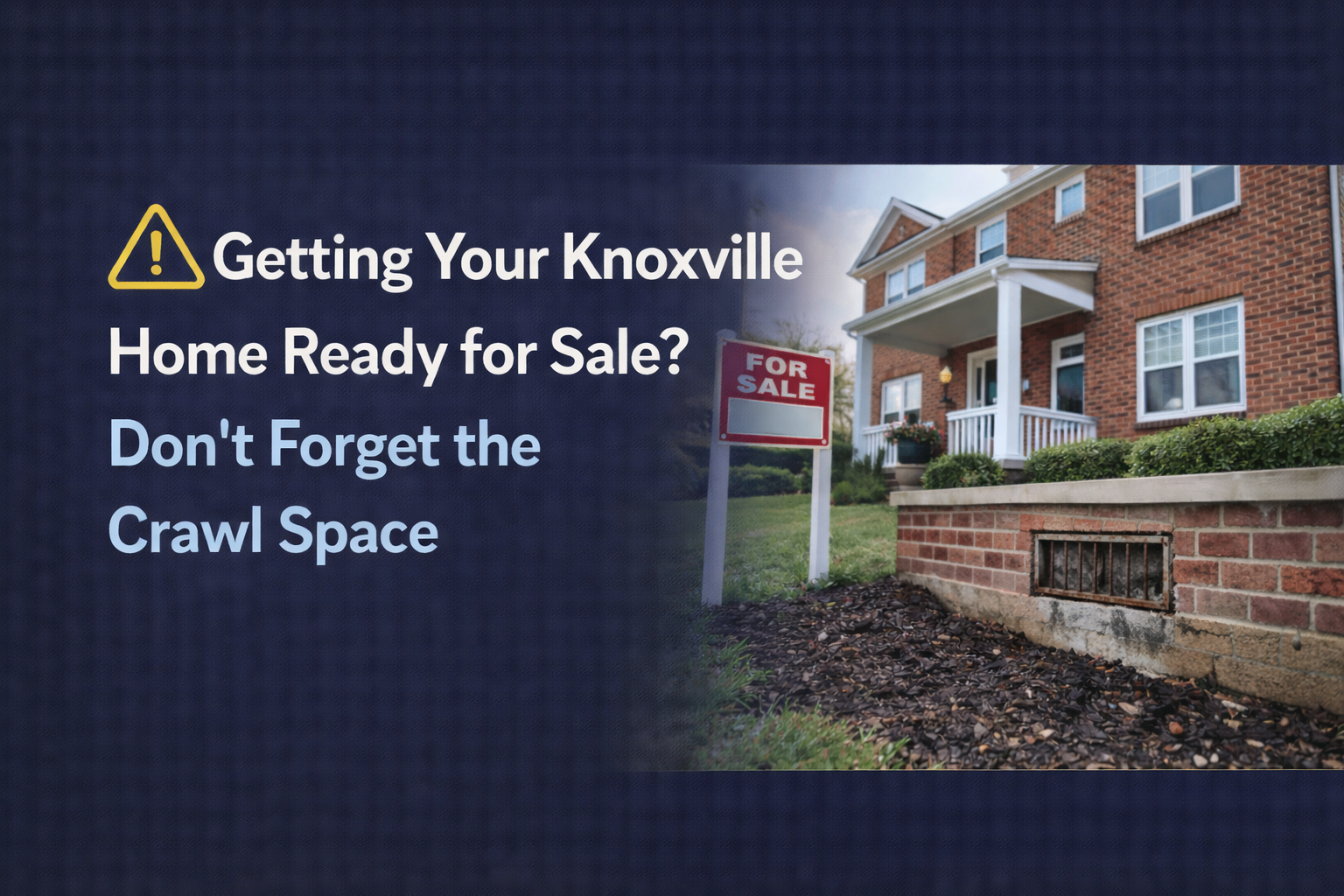 Text on a blue background: