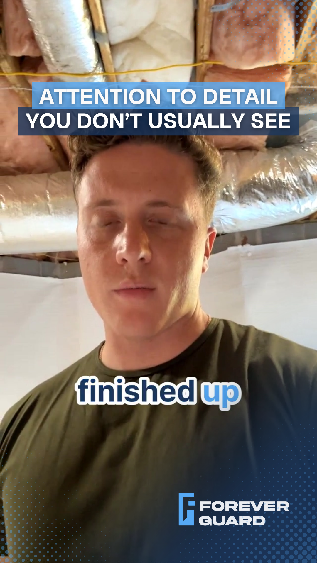 Man in a basement says