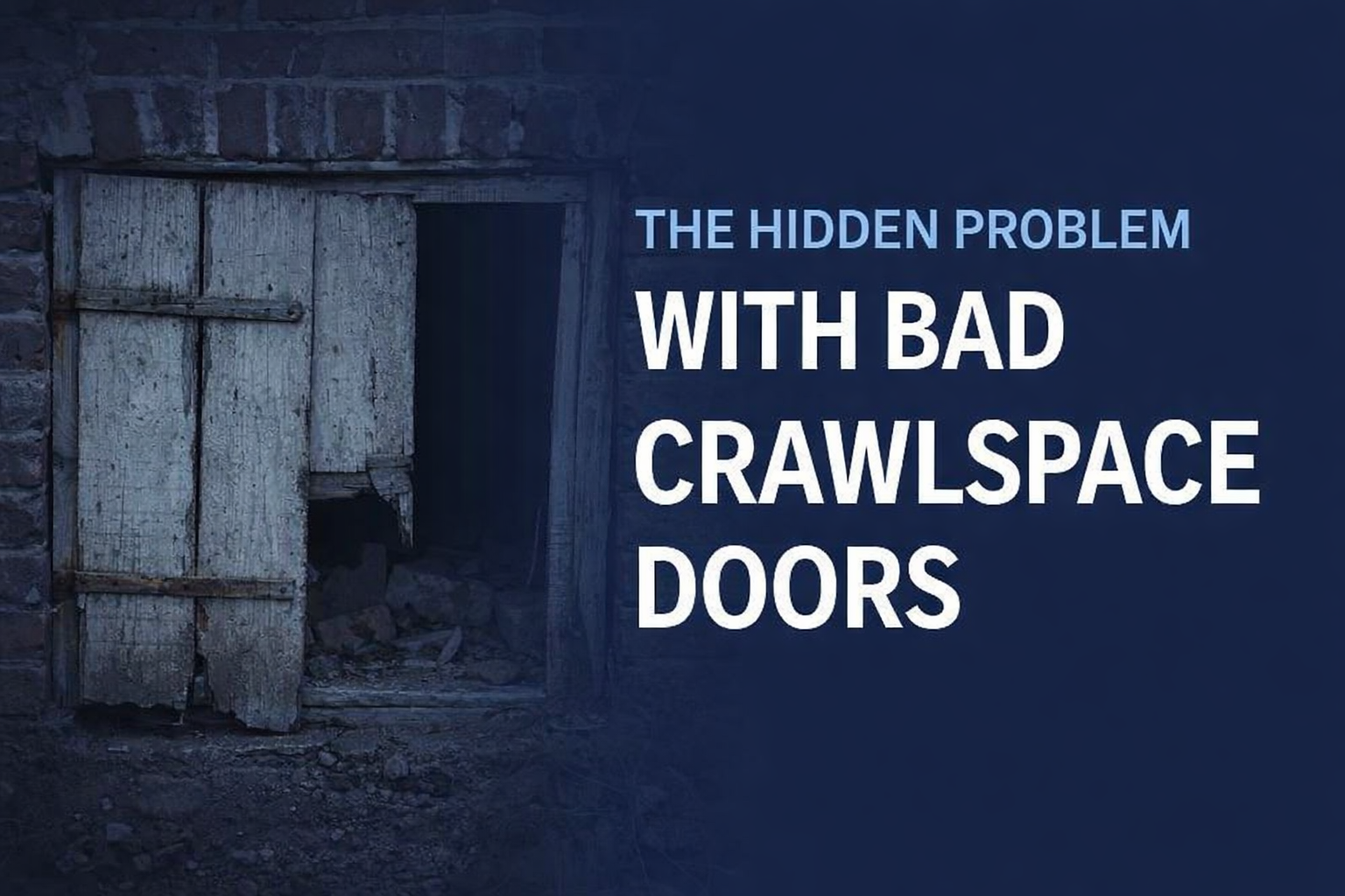 Man under a building with text “air and moisture intrusion,” speaking about water. Forever Guard logo.