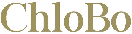 The Chloe logo written in gold letters on a white background.