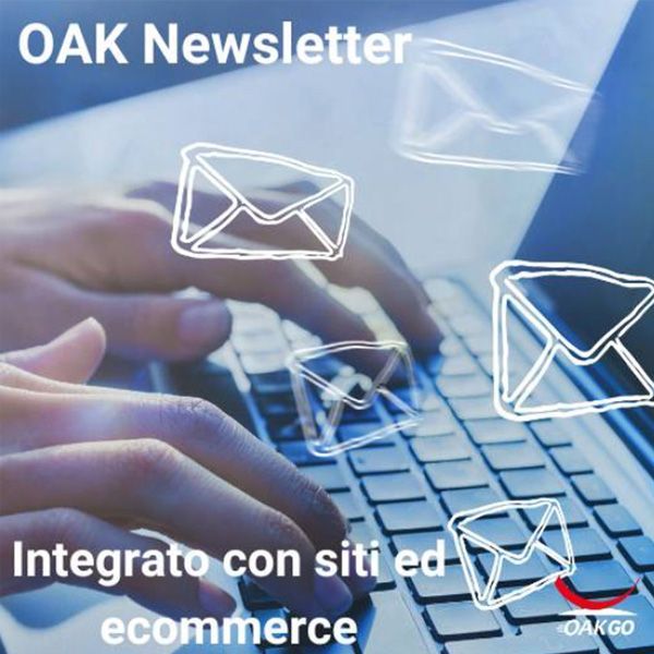 OAK Newsletter, sistema professionale di invio newsletter, integrato con il crm