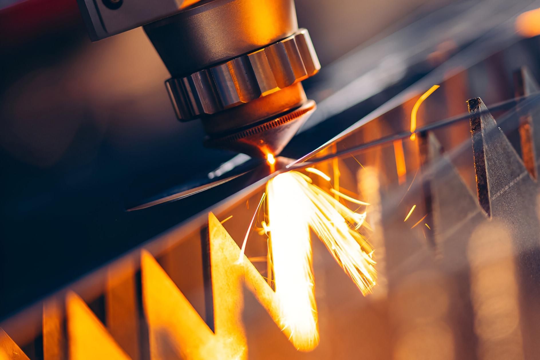 A Machine is Cutting a Piece of Metal With a Laser — Eclipse Fabrication in Tablelands, QLD