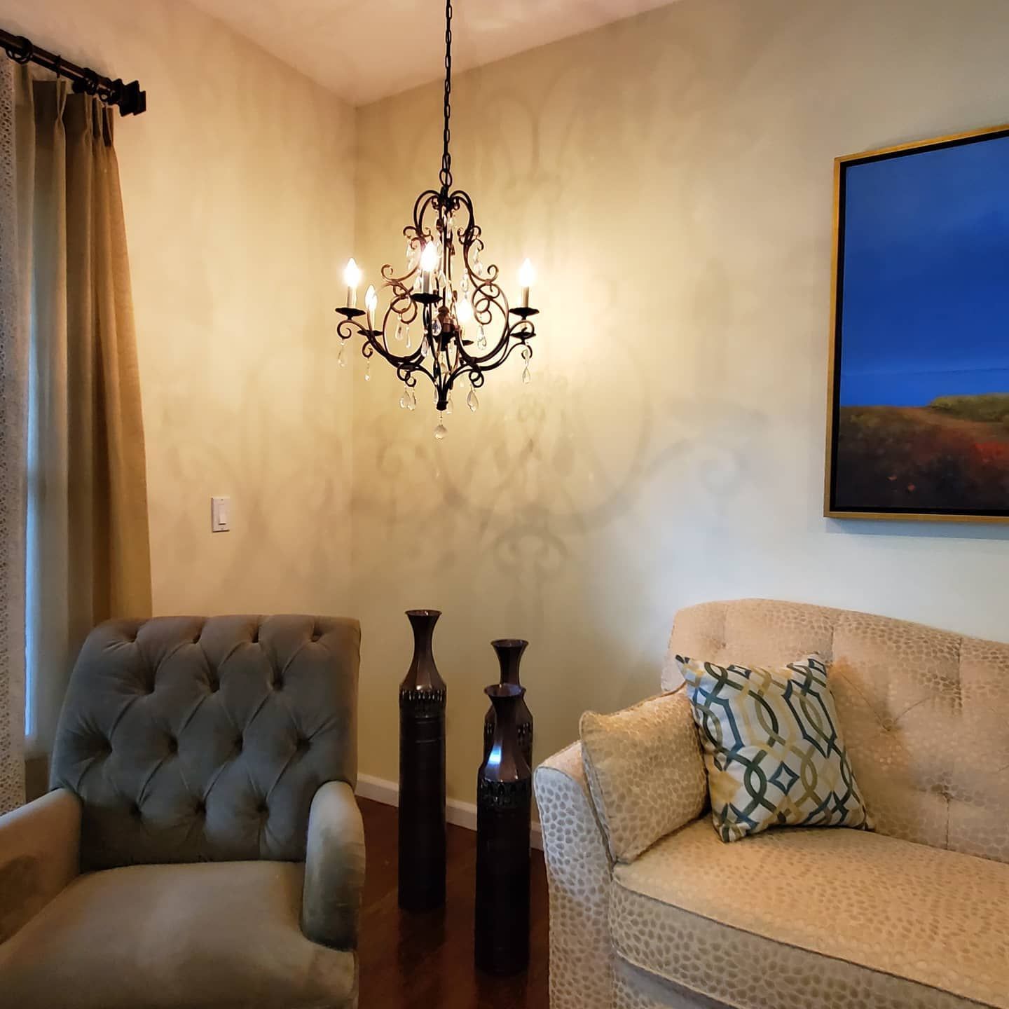 Aesthetic Chandelier and Sofas — Carmel, NY — ANJU Enterprises LLC